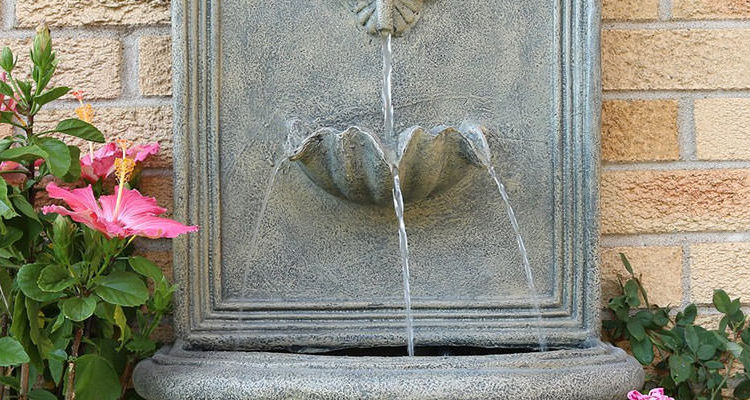 Antique wall-hanging fountains
